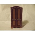 Armoire en bois (portes pleines fermées)  9cm de haut