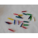 Lot de 10 crayons  0,8cm de haut