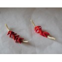 Tresse de piments rouges clairs