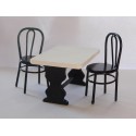 Table "bistrot" 3,5cm de haut  (vendue sans chaise)