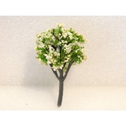 1 arbre fleuri blanc 7cm de haut