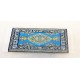 1 tapis fils tissés bleu 9cm sur 5cm